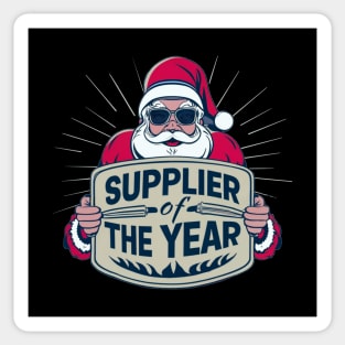 Santa Claus, Supplier Of The Year, Sunglasses, Trucker, Winner, Christmas, Funny Sticker